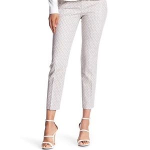 Adrianna Papell Women’s Kate Bi Stretch Pants in Taupe Geo Size 8